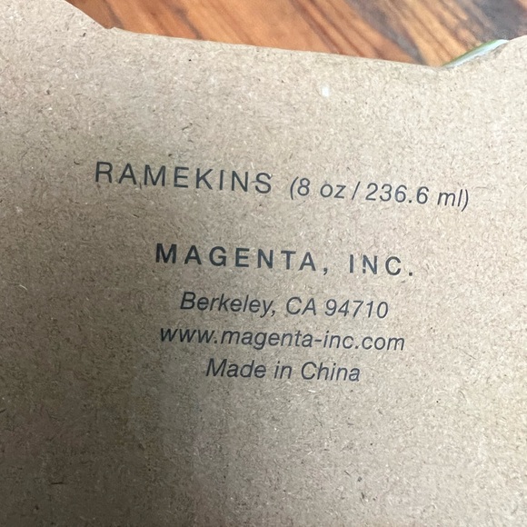 NWT Rae Dunn Spring Flowers set of four ramekins artisan collection by magenta - Picture 8 of 8